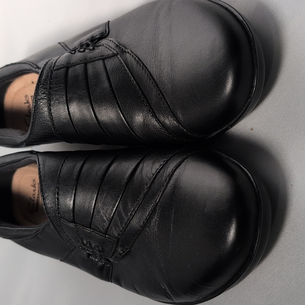 Clarks Everlay Iris Black Slip-On Loafers - Picture 6 of 11